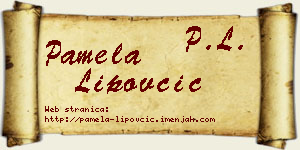 Pamela Lipovčić vizit kartica